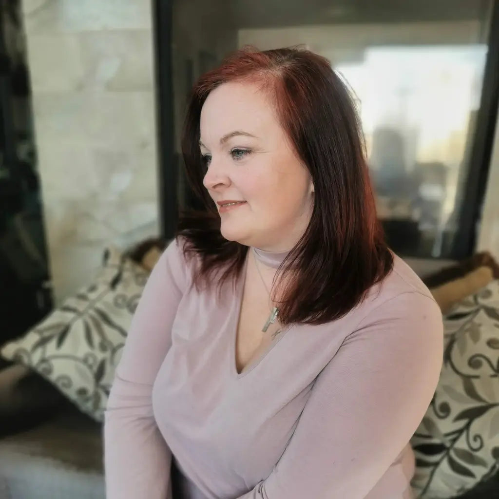 Tina sitting in a chair